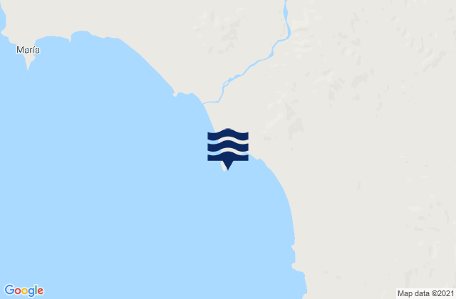 Punto Lobos, Mexicoの潮見表地図