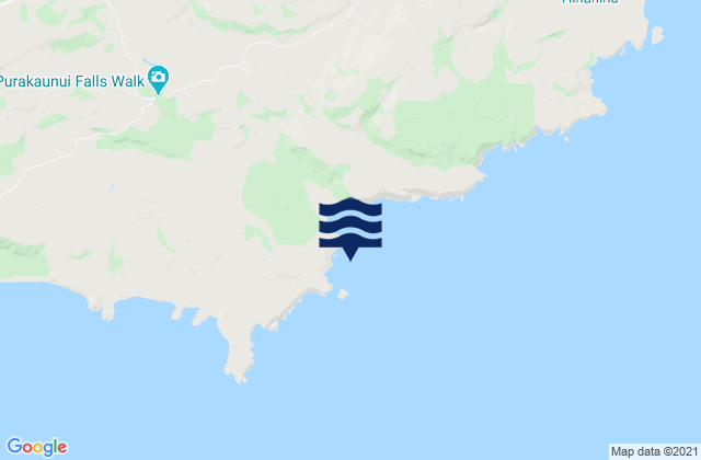 Purakaunui Bay, New Zealandの潮見表地図