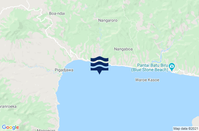 Puukau, Indonesiaの潮見表地図