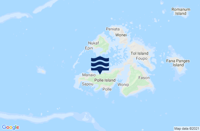 Pwene Municipality, Micronesiaの潮見表地図