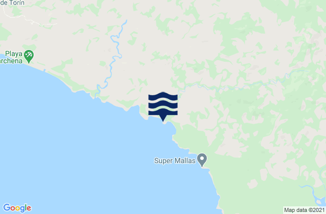 Pásiga, Panamaの潮見表地図