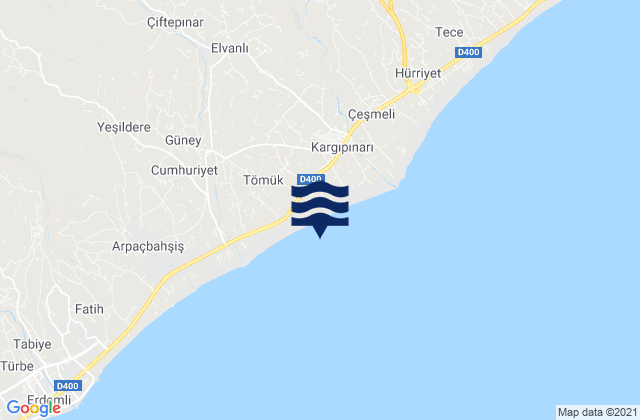 Pınarbaşı, Turkeyの潮見表地図