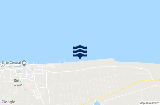 Qasr Abu Hadi, Libyaの潮見表地図