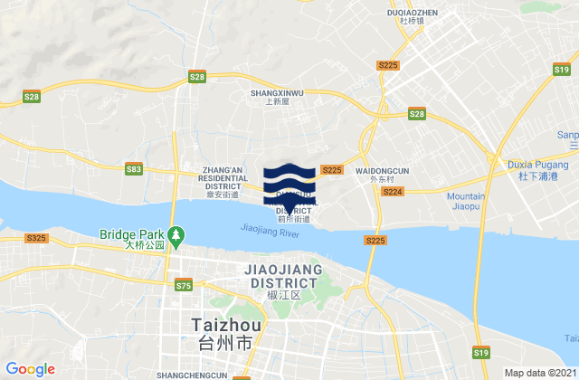 Qiansuo, Chinaの潮見表地図