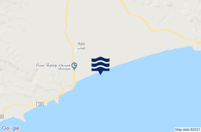 Qishn, Yemenの潮見表地図