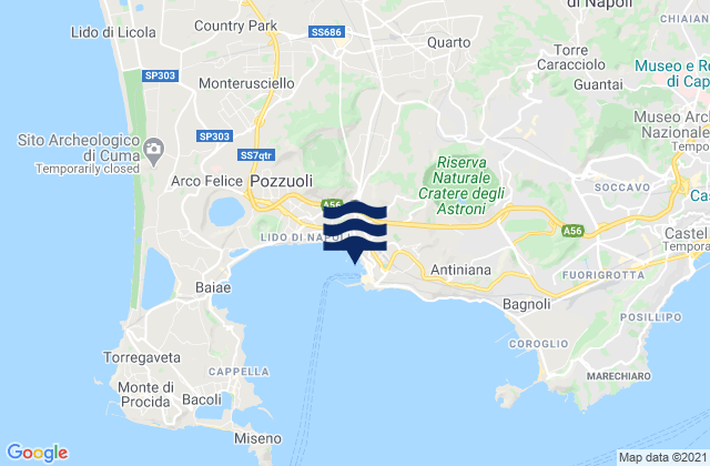Qualiano, Italyの潮見表地図