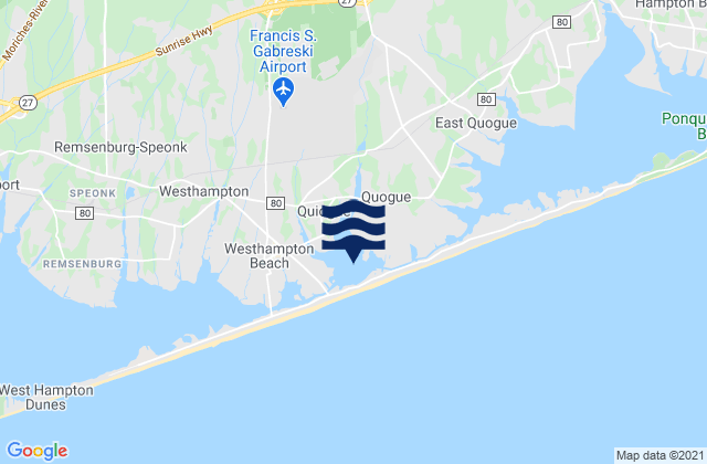 Quantuck Bay, United Statesの潮見表地図