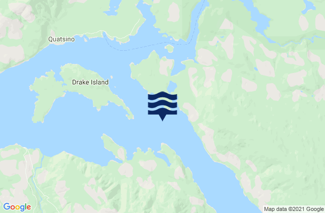 Quatsino Sound, Canadaの潮見表地図