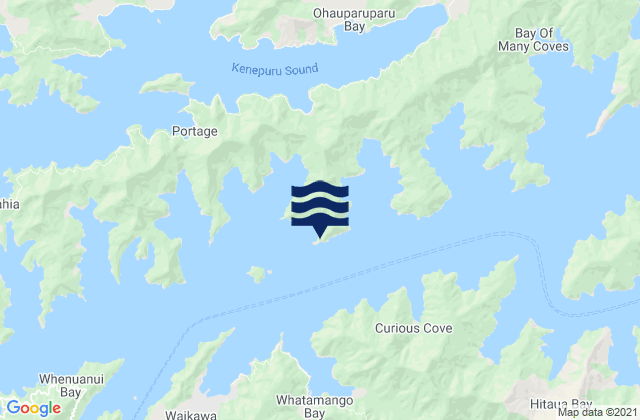 Queen Charlotte Sound (Totaranui), New Zealandの潮見表地図