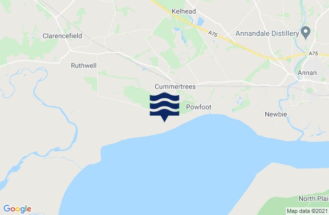 Queensberry Bay, United Kingdomの潮見表地図