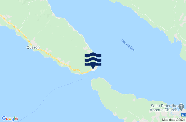 Quezon, Philippinesの潮見表地図