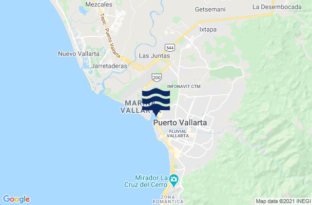 Quimixto, Mexicoの潮見表地図