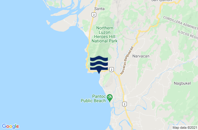 Quinarayan, Philippinesの潮見表地図