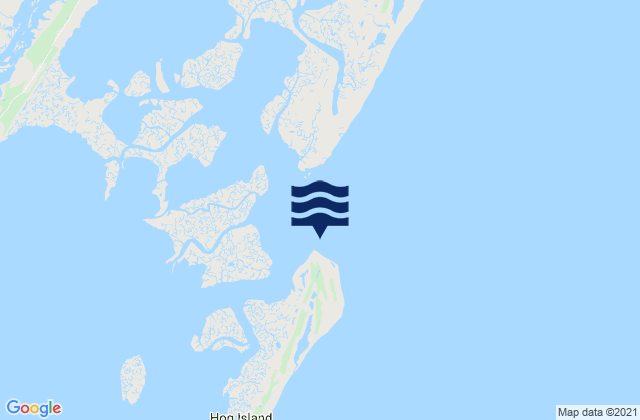 Quinby Inlet entrance, United Statesの潮見表地図