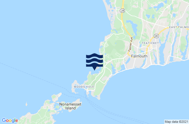 Quissett Harbor, United Statesの潮見表地図