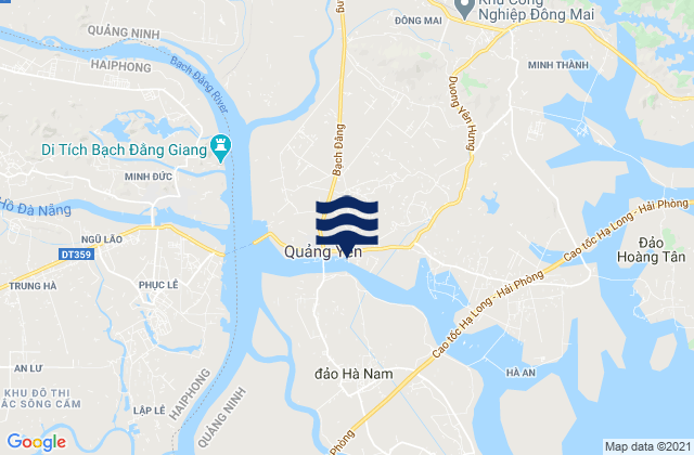 Quảng Yên, Vietnamの潮見表地図