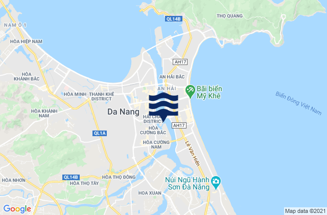 Quận Hải Châu, Vietnamの潮見表地図