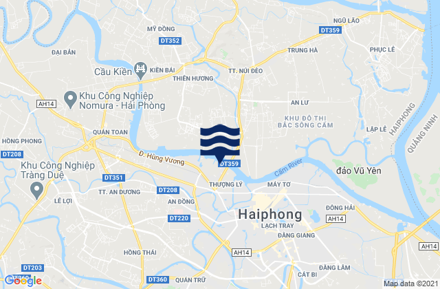 Quận Hồng Bàng, Vietnamの潮見表地図