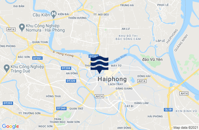 Quận Lê Chân, Vietnamの潮見表地図