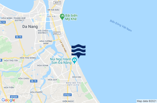 Quận Ngũ Hành Sơn, Vietnamの潮見表地図