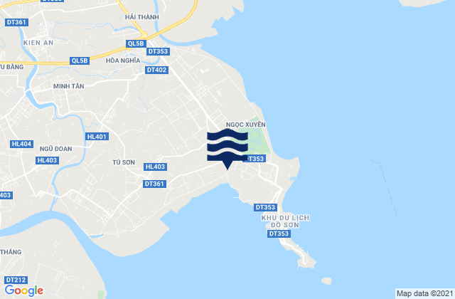 Quận Đồ Sơn, Vietnamの潮見表地図