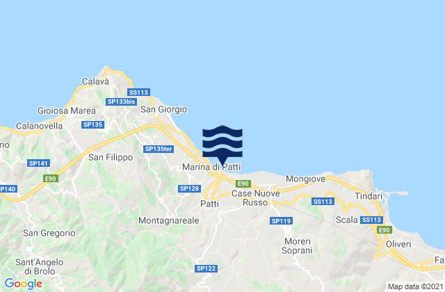 Raccuja, Italyの潮見表地図