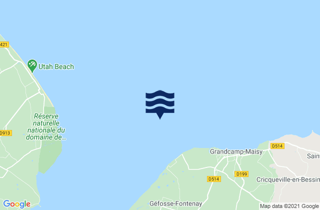 Rade de la Capelle, Franceの潮見表地図