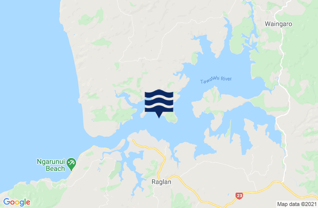 Raglan Harbour (Whaingaroa), New Zealandの潮見表地図