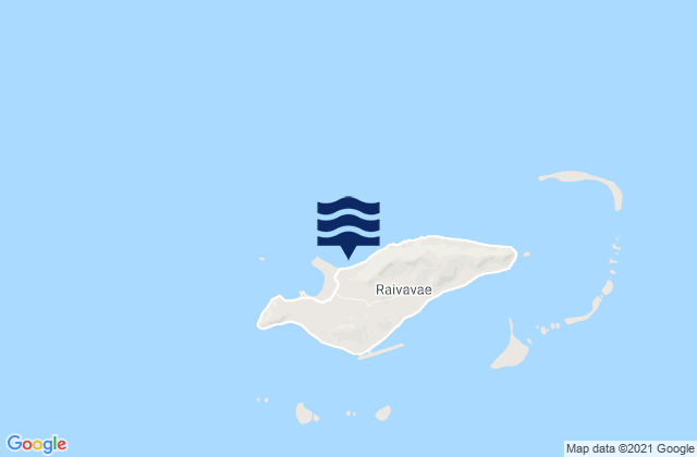 Raivavae, French Polynesiaの潮見表地図
