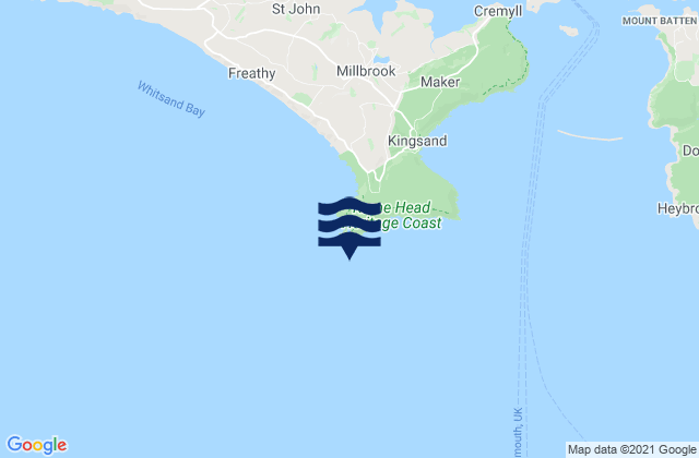 Rame Head, United Kingdomの潮見表地図