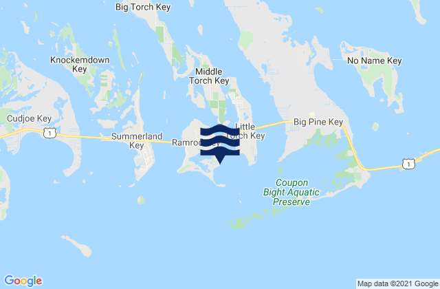 Ramrod Key Newfound Harbor, United Statesの潮見表地図