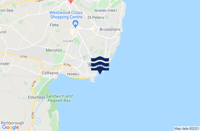 Ramsgate, United Kingdomの潮見表地図