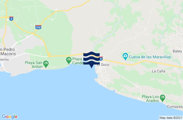Ramón Santana, Dominican Republicの潮見表地図