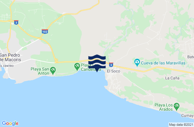 Ramón Santana, Dominican Republicの潮見表地図