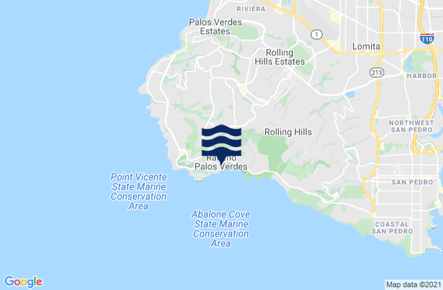 Rancho Palos Verdes, United Statesの潮見表地図
