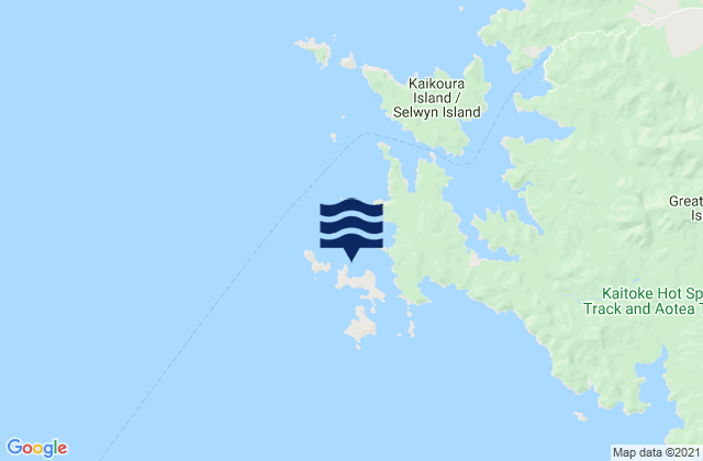 Rangiahua, New Zealandの潮見表地図