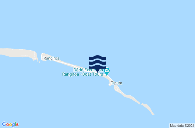 Rangiroa, French Polynesiaの潮見表地図