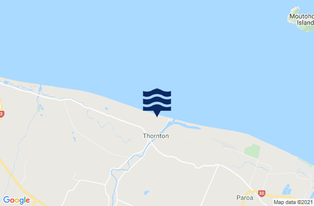 Rangitaiki River, New Zealandの潮見表地図