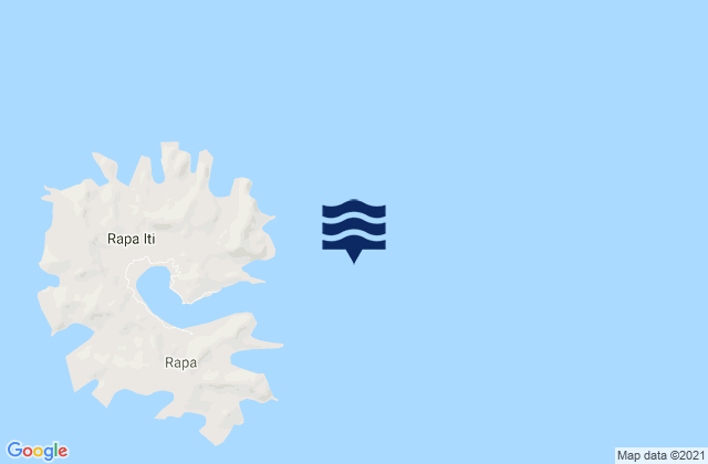 Rapa (Oparo) Island, French Polynesiaの潮見表地図