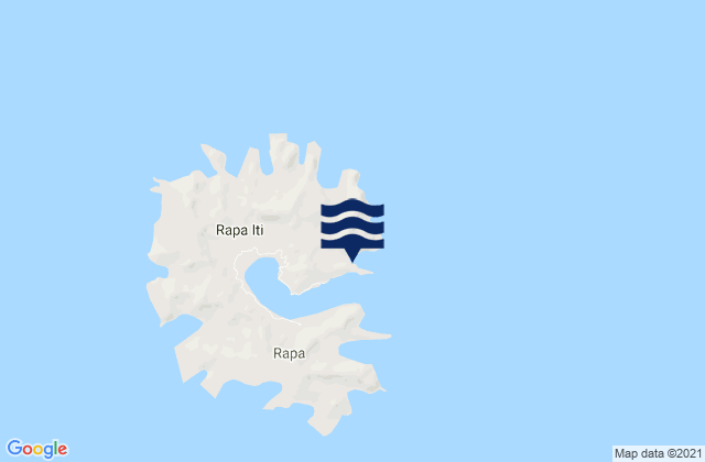 Rapa, French Polynesiaの潮見表地図