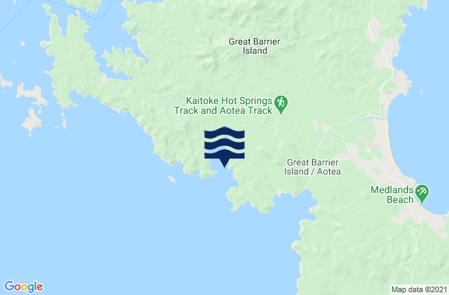 Rapid Bay, New Zealandの潮見表地図