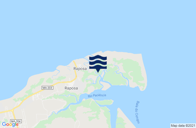 Raposa, Brazilの潮見表地図