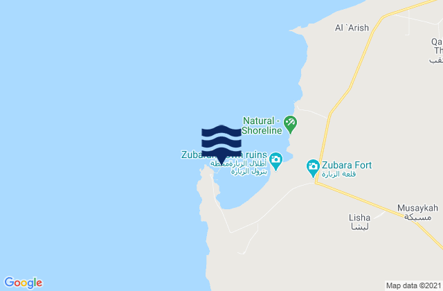 Ras Ashairiq, Saudi Arabiaの潮見表地図