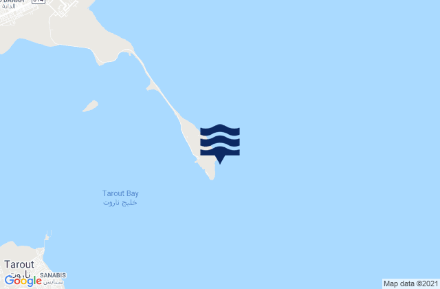 Ras At Tannurah, Saudi Arabiaの潮見表地図