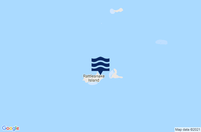 Rattlesnake Island, Australiaの潮見表地図