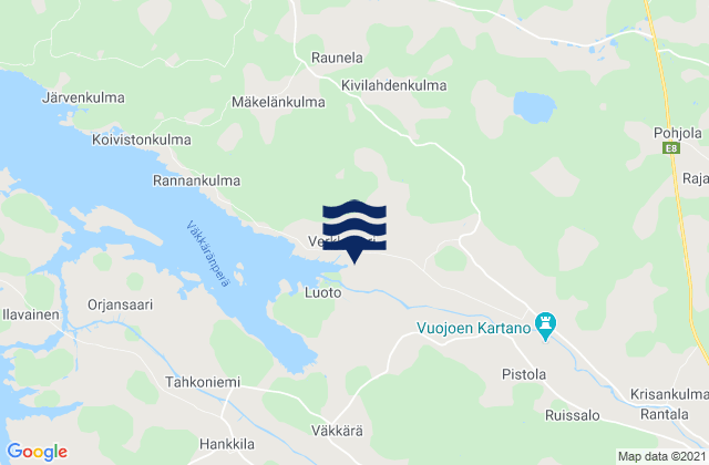 Rauma, Finlandの潮見表地図