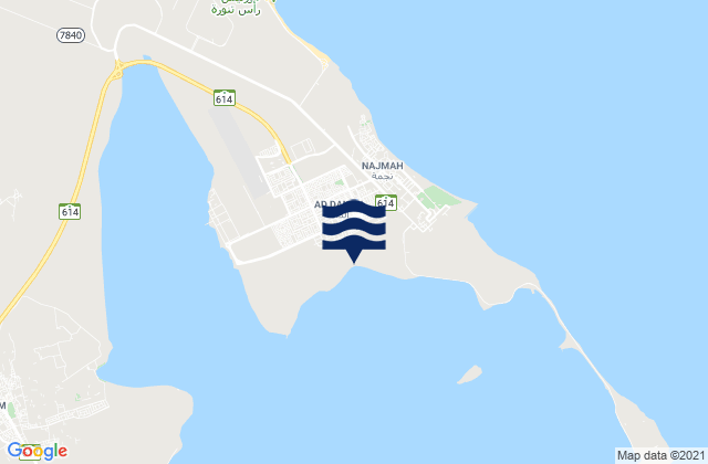 Raḩīmah, Saudi Arabiaの潮見表地図