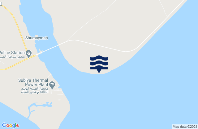 Ra’s al Barshah, Kuwaitの潮見表地図