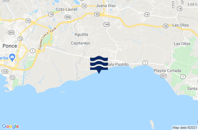 Real Barrio, Puerto Ricoの潮見表地図
