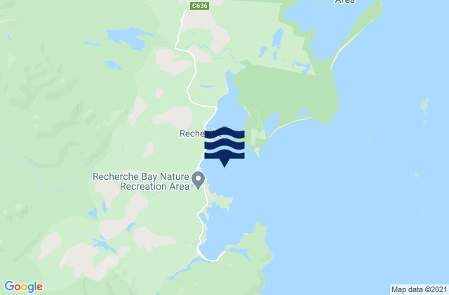 Recherche Bay, Australiaの潮見表地図